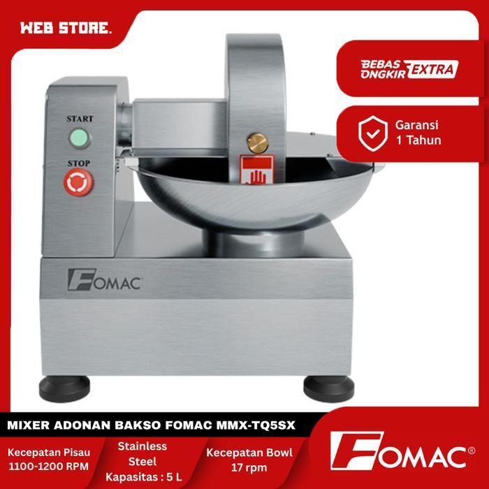 Mesin Pengolah / Pencacah / Penggiling Daging Bakso Mixer Adonan Bakso BOWL CUTTER MMX-TQ5SX FOMAC