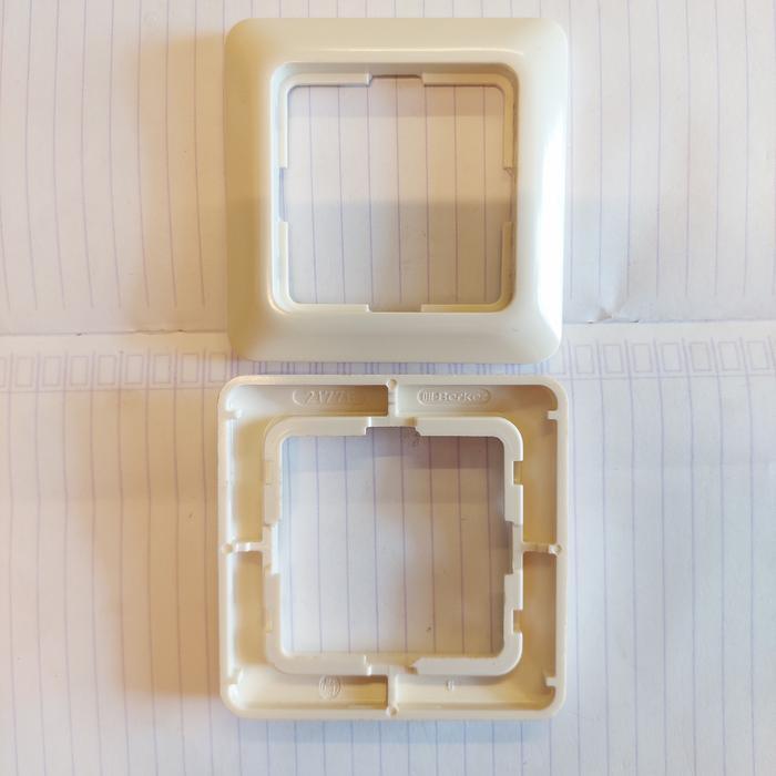 Murah BERKER 21776 frame bingkai socket outlet stop kontak 1 gang