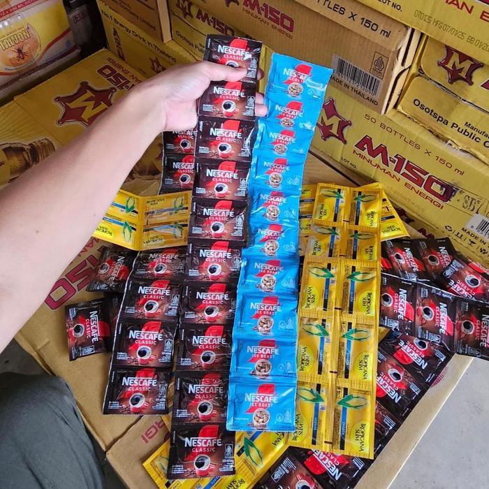 "New" NCF /AMS RENTENG (TANPA GULA) ISI 10 SACHET - KOPI NESCAFE AMERICANO ICE ROAST - NESCAFE