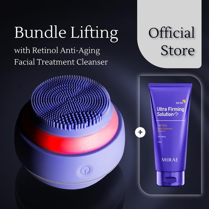 BUNDLE MIRAE Facial Sonic Cleansing Device + Facial Wash Membersih Wajah Pembersih Wajah Elektrik