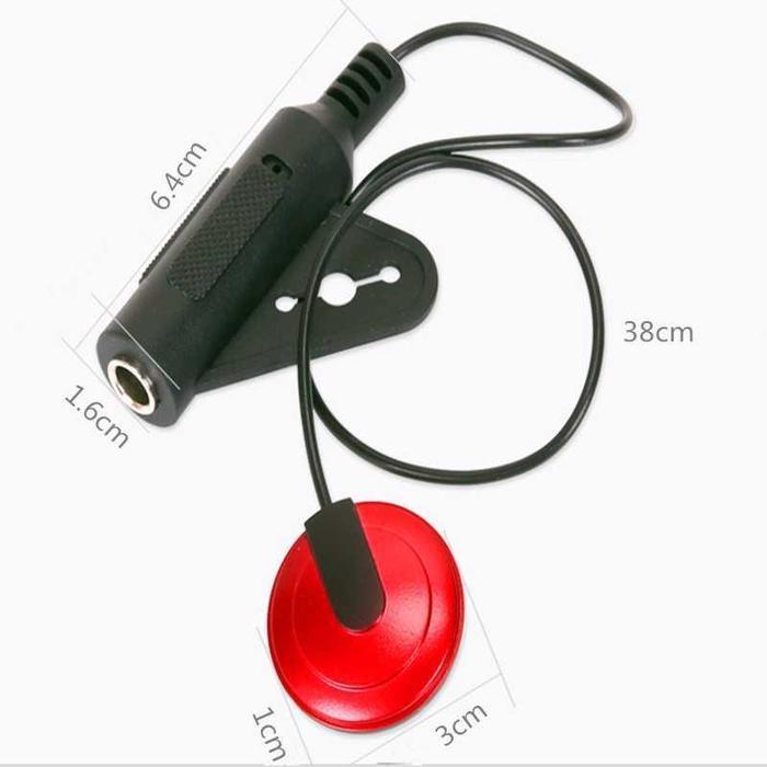 Mic Gitar Akustik Tempel Pickup Gitar Akustik ST-20 Merah Y3712