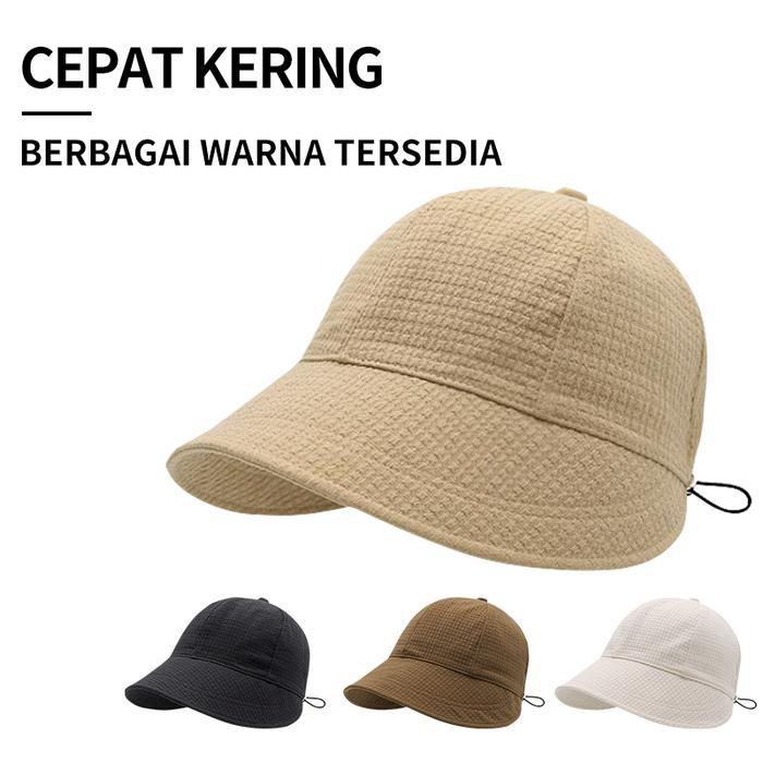 Desain Topi Tepi Lebar Jepang dan Korea Wanita Outdoor Pantai Matahari Topi Ember Topi Fashion