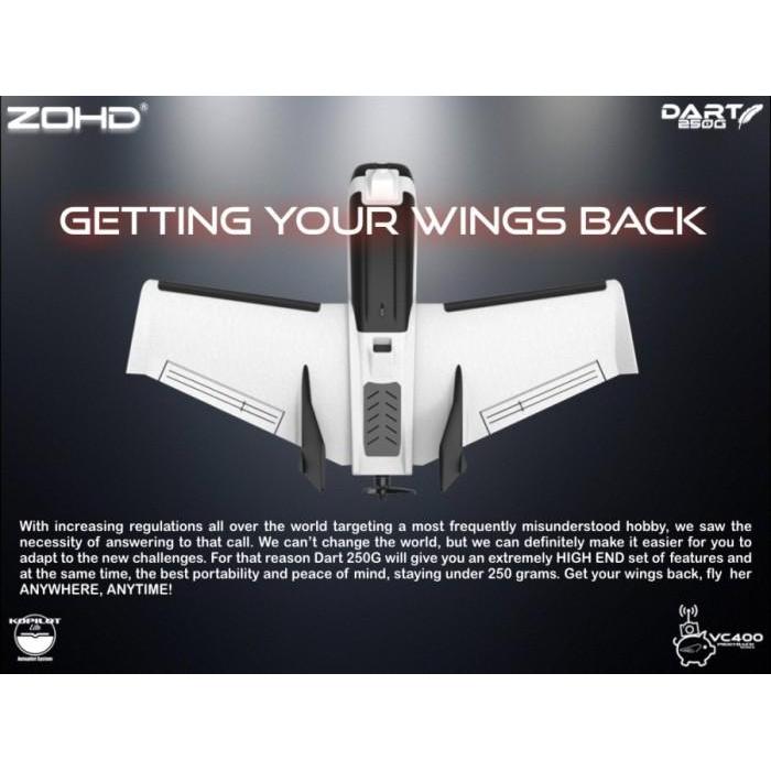 Zohd Dart 250G 570Mm Wingspan Epp Fpv Rc Wing Airplane Pnp