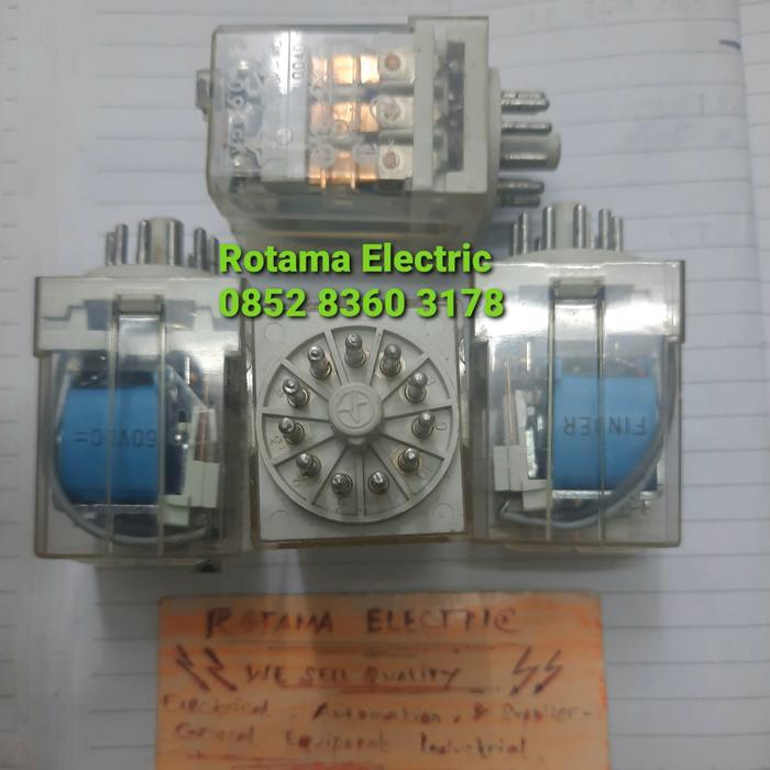 Relay Electromagnetic 11Pin 3Pdt 3Co 60Vdc Finder 60.13 Contact 10A Diskon