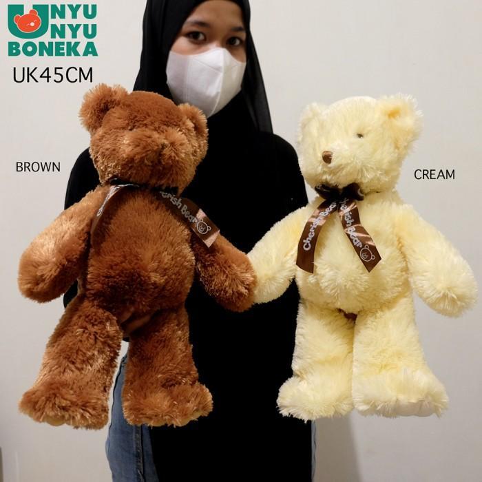 Miniso Toys - Boneka Teddy Bear Guliver 45Cm Lembut Beruang Hampers Kado Souvenir