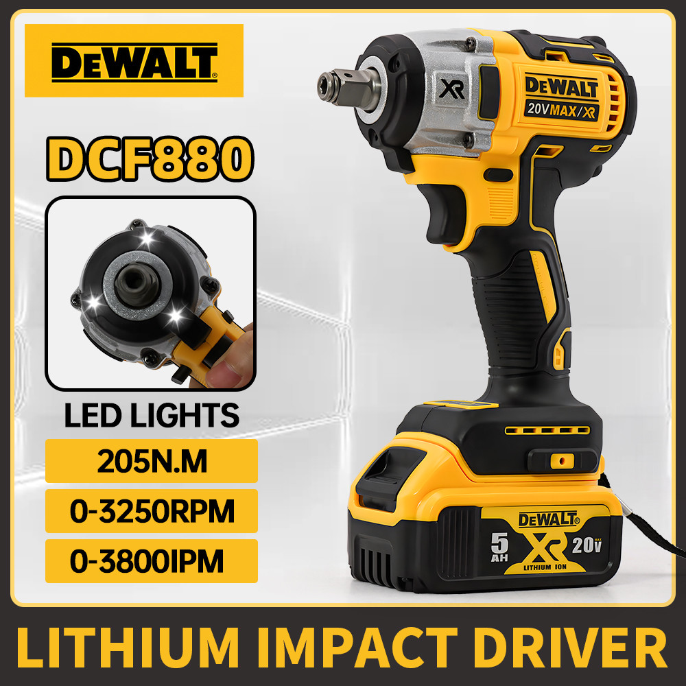Dewalt DCF880 High Torque Brushless Wireless Impact Wrench Lightweight Multi-Functional Electric