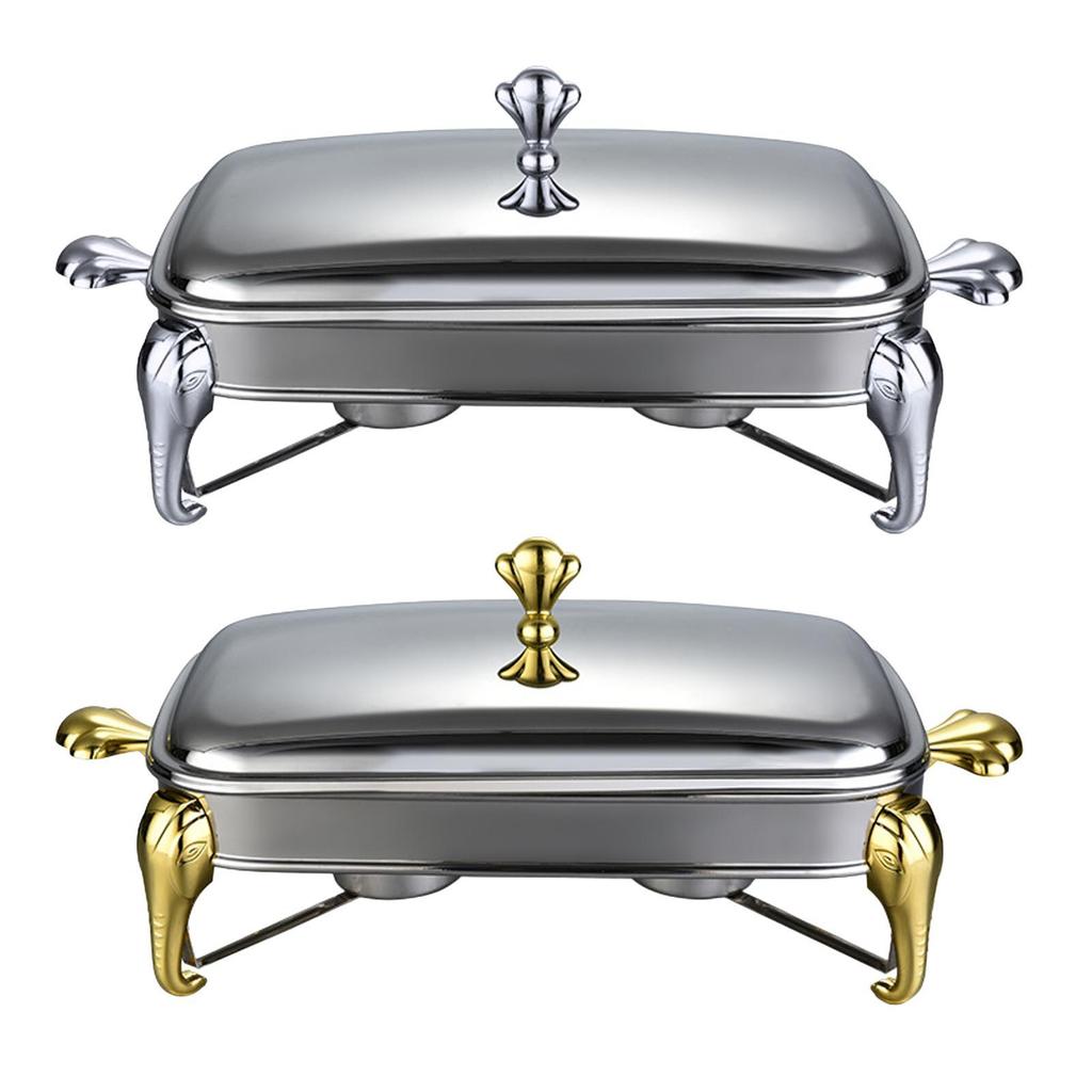 Chafing Dish Buffet Set Serving Dish 2.4L Stainless Steel Buffet Warmer Hot Pot Detachable with Lid