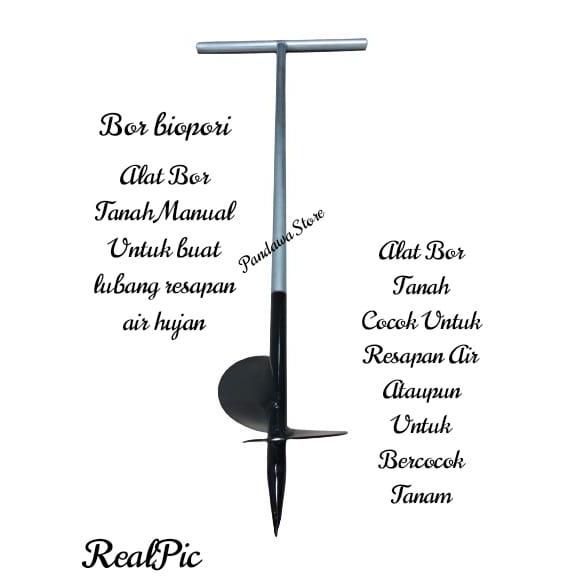 Bor Biopori Spiral / Alat Bor Tanah Multifungsi