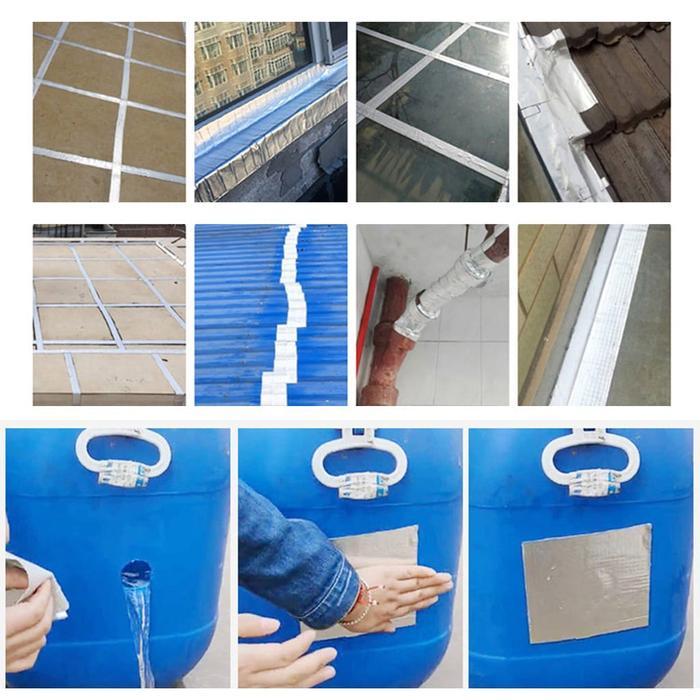 * Lakban anti bocor 3M 5M lem anti air aluminium foil butyl / leakproof