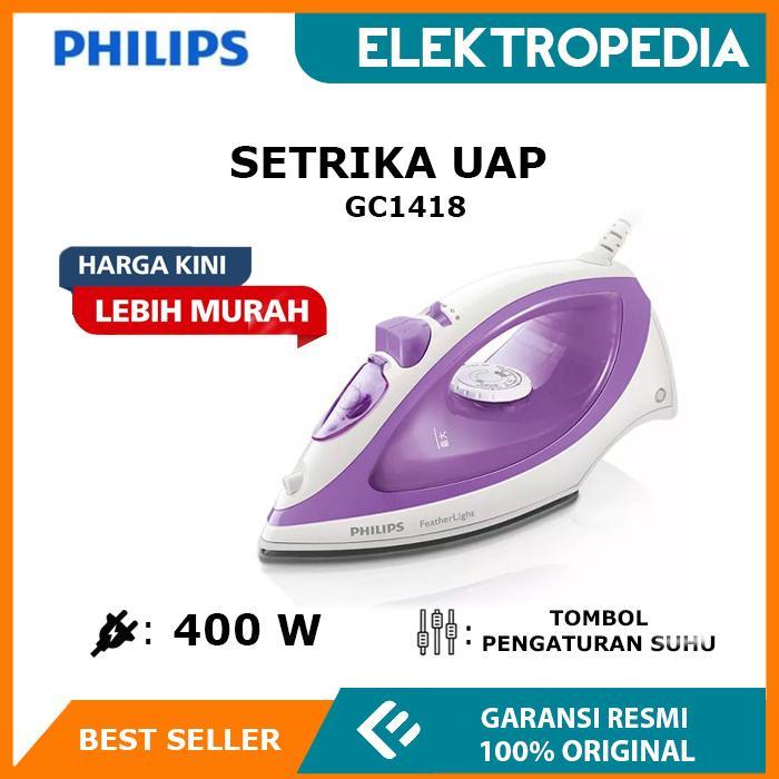 Terlaris Philips - Setrika Uap Gc1418 ( Ungu )