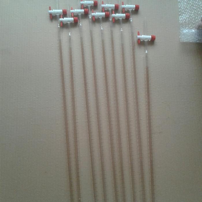 JTTOP" BURET KRAN TEFLON 50ML PYREX / BURET TITRASI 50 ML KRAN TEFLON