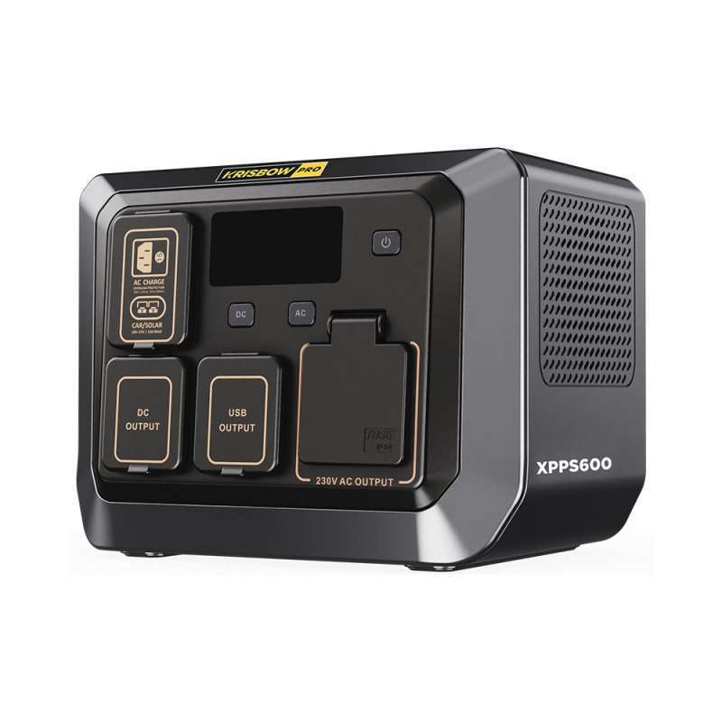 Krisbow Power Station Baterai Portable 600 Watt Xpps600 - Hitam