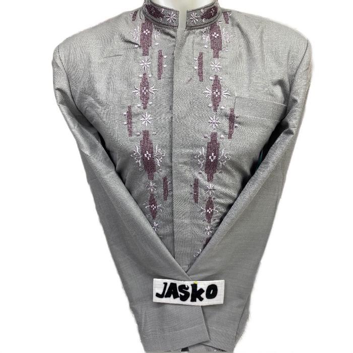 m3 Jas Koko Hasgradini Katun India Lengan Panjang serian warna - Pria Dewasa - Warna Hitam - Casual