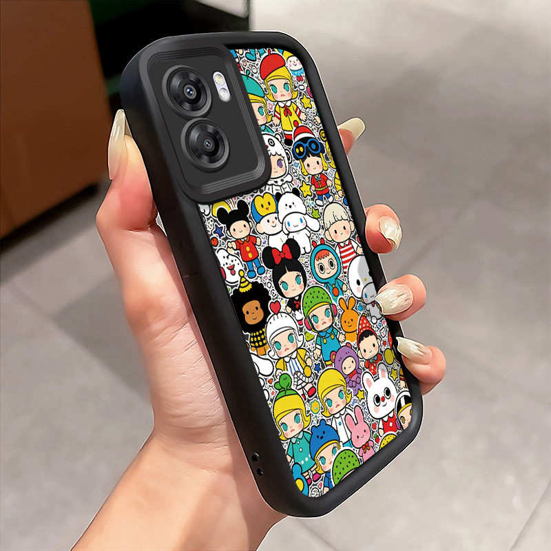 Casing Hp Untuk OPPO A57 2022 A77 A2022 A57s A57e A77s Case Gaya Blind Box dengan Karakter Terkenal 