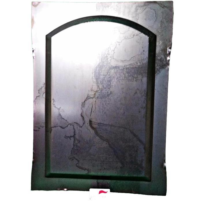 Panel Baki Lengkung Besar Pintu Sliding Lipat Besi Garasi