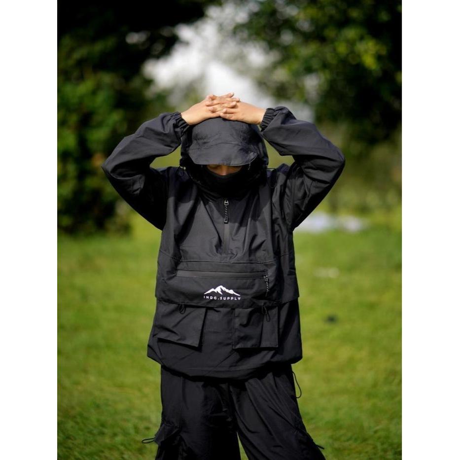 KQA Jaket Gorpcore Anorak Parasut Pria Terbaru / Jaket Gunung Pakaian Sport