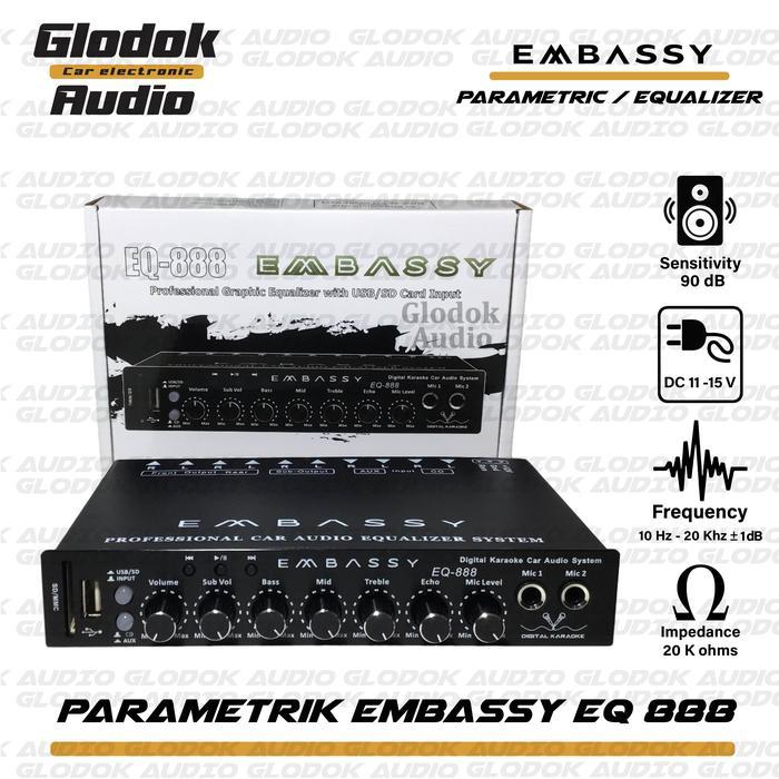 Ready Embassy 888 Parametrik / priem USB Bluetooth equalizer adaptor Car