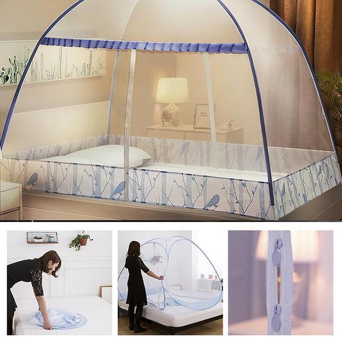 Kelambu Jumbo Kelambu Lipat Cantik Kelambu Gantung Super Jumbo Tempat Tidur Dewasa King Kelambu