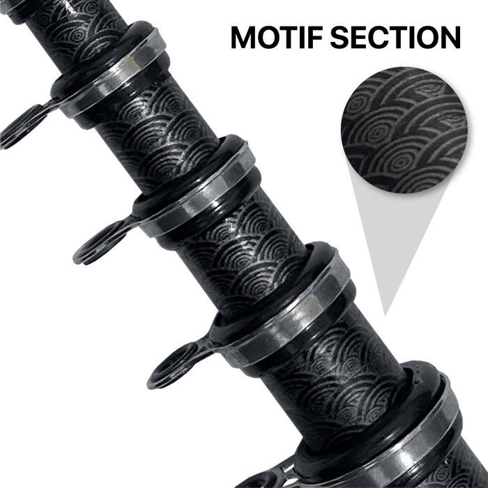 Oreo Fishing Joran Pancing Tegek Kolong Jt007 Carbon Fiber Action Lentur 1.80M-4.50M Ring Guide