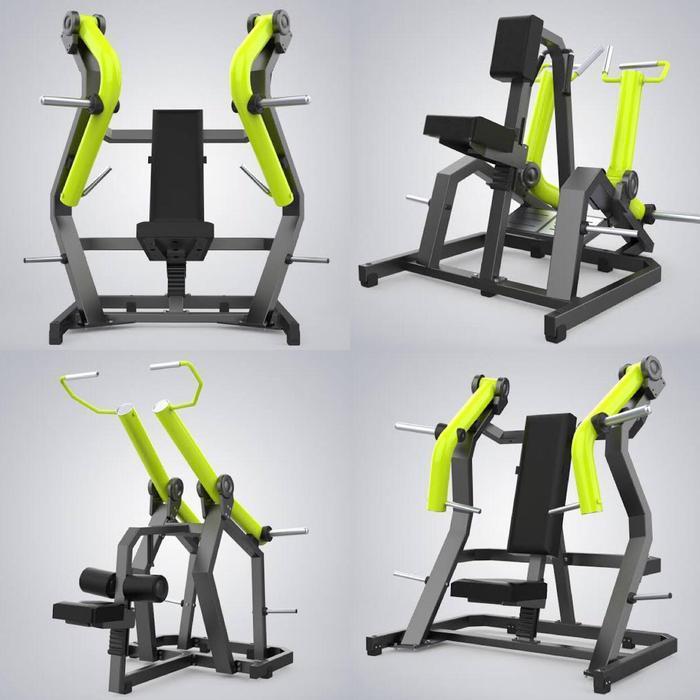 Alat gym fitness plate loaded dhz fitness