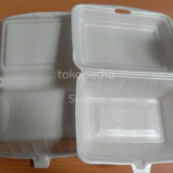"New" styrofoam bubur / bakmi , styrofoam gabus kotak nasi 100pc
