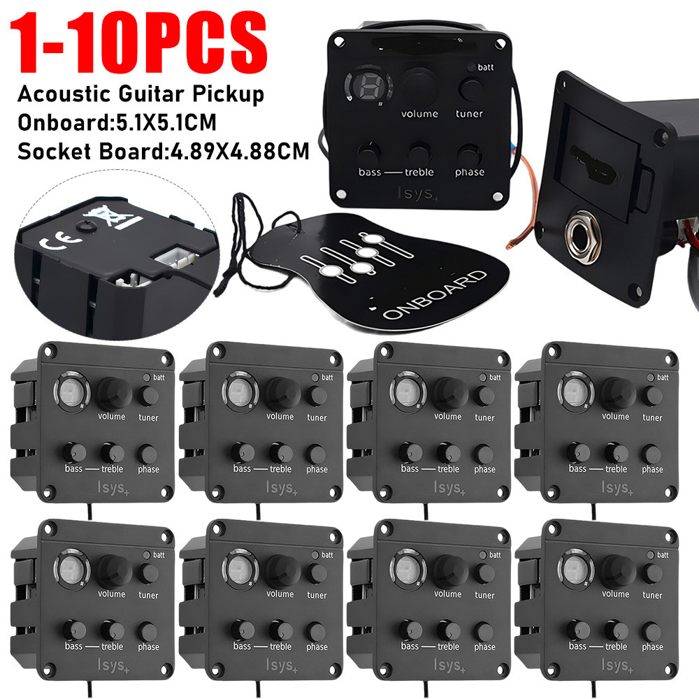 BEST PRICE Acoustic Guitar Pickup EQ Equalizer Piezo Pickup Classic Acoustic Guitar EQ Tuner Piezo P