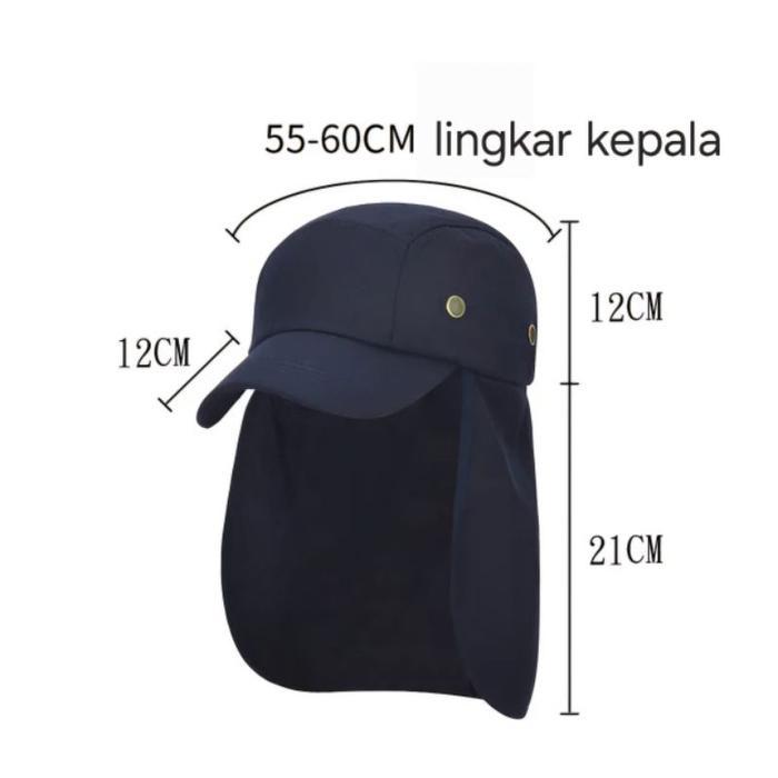 topi memancing outdoor anti UV / topi jepang
