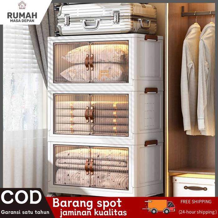 lemari plastik estetik kotak penyimpanan baju tempat baju kotak penyimpanan lemari penyimpanan
