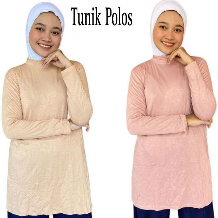 El-Zatta Attire - Manset Tunik Lengan Panjang Kaos Tunik Panjang
