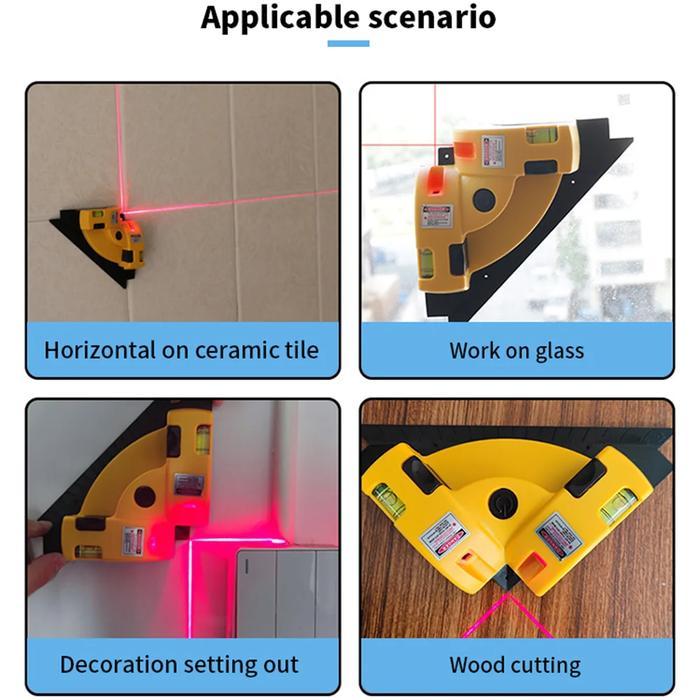 Laser Level Square 90 Waterpass Self Leveling Ubin / Panel / Dinding / Interior