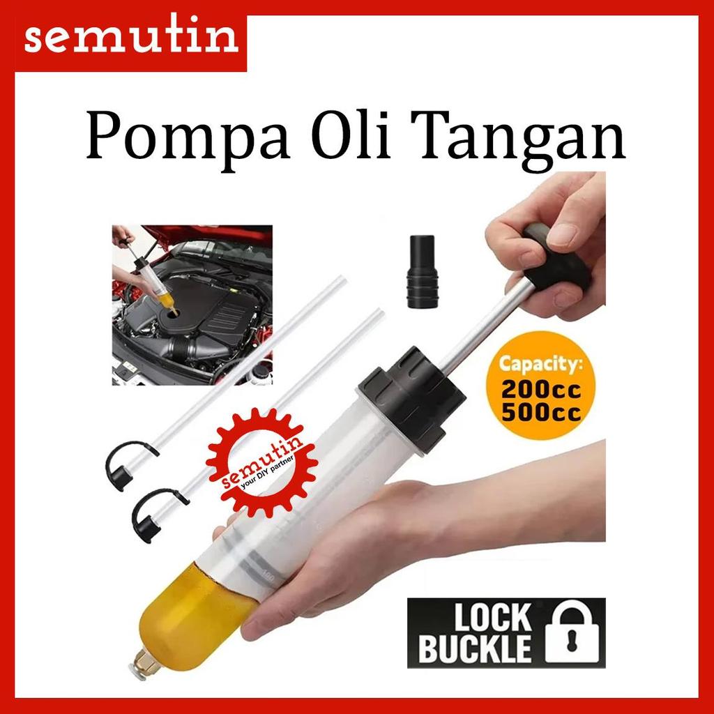 Tangan Pompa Transfer Oli 200cc 500cc AJ82 SM / Pengisian Bensin Mobil Extractor Manual / Sedot Sunt