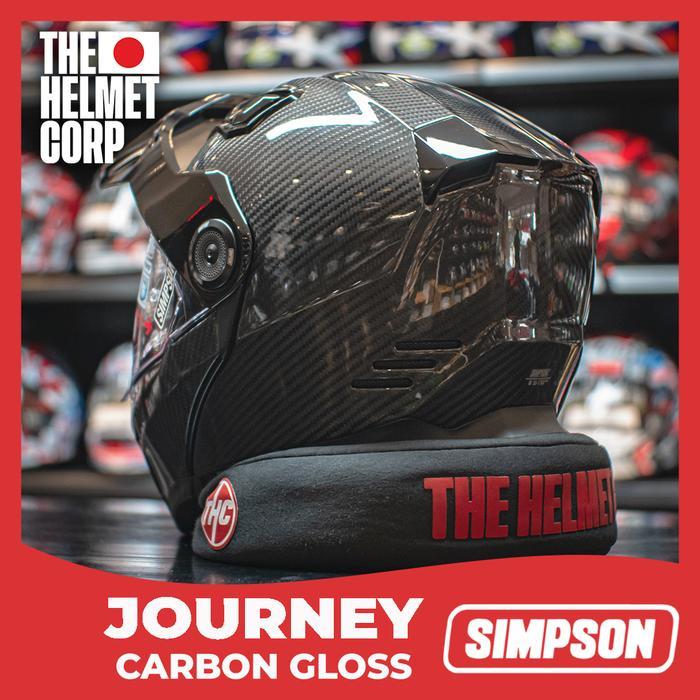 Simpson Journey Carbon Glossy Modular Carbon Helmet Original Simpson