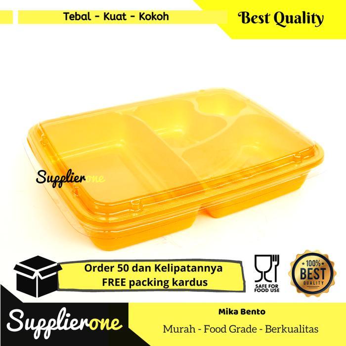 Mika Bento isi 50 / Plastik Bento / Tray Bento / Kemasan Bento / Wadah Bento