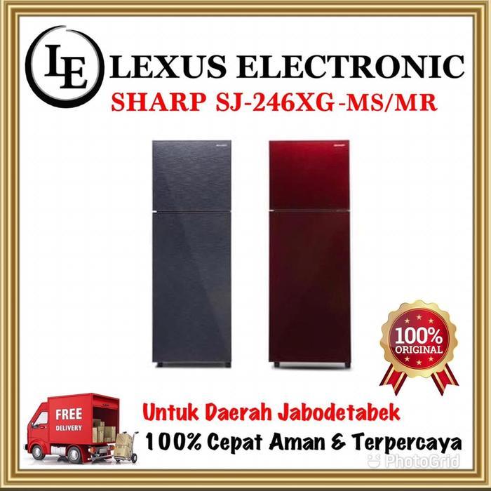 KULKAS SHARP 2 PINTU SJ-246XG SJ246XG SJ-246XG-MR/MS