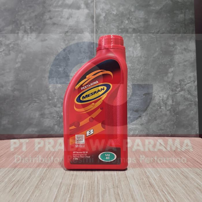 Pertamina Mesran B40 1 Liter - Oli Mobil Diesel Original