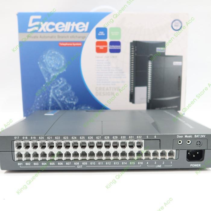 Pabx Mesin Pabx Excelltel Cs432 4 Line 32 Extension Pabx Cs+432 Ori