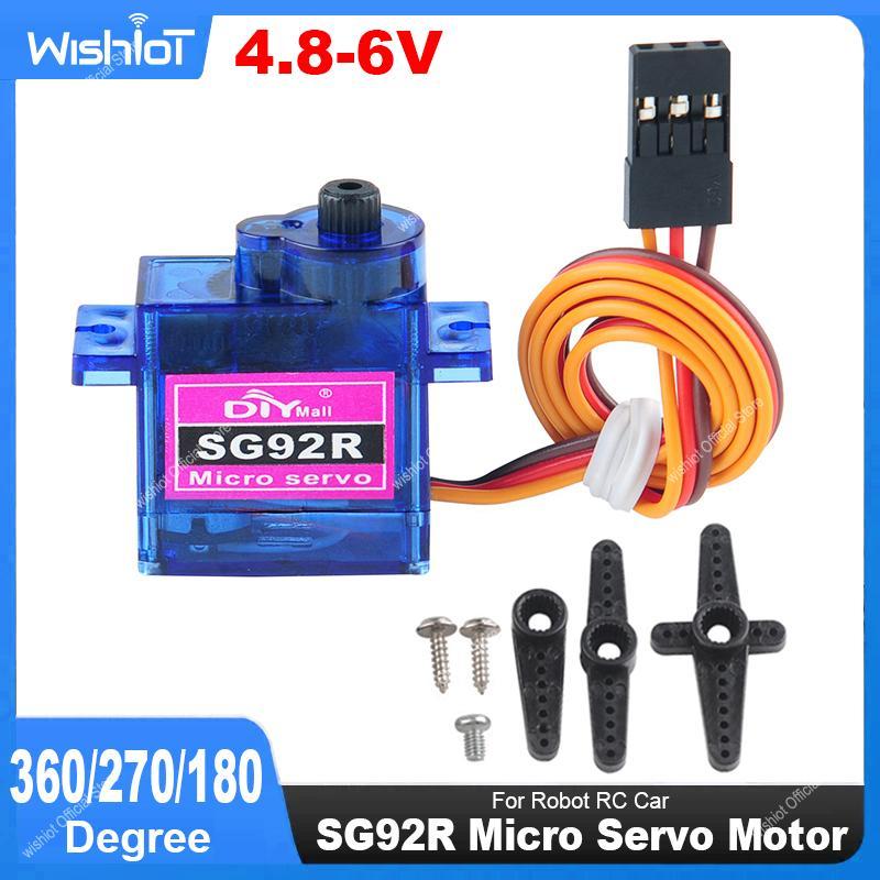 SG92R Micro Servo Motor 4.8-6V 360/270/180 Degree Continuous Rotation Controllable Angle for Robot
