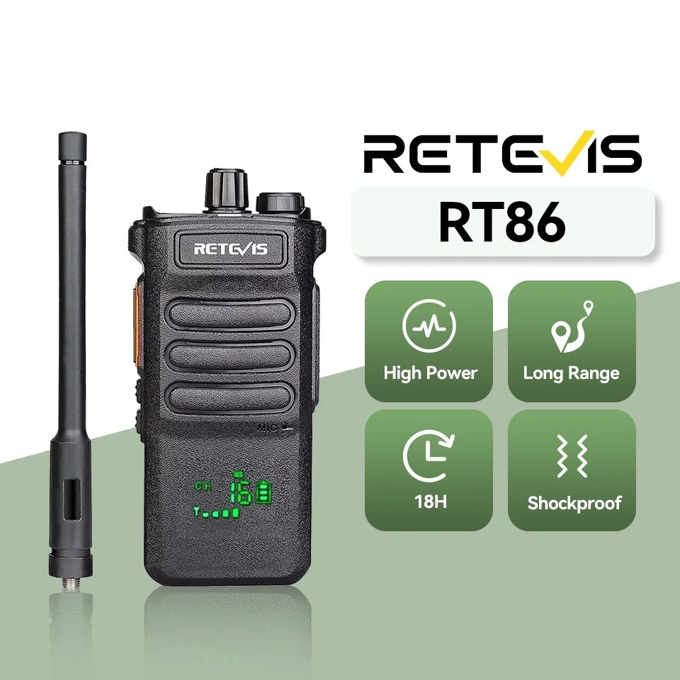Retevis RT86 Walkie Talkie Professional Two Way Radio Long Range Walkie Talkie Communication radio
