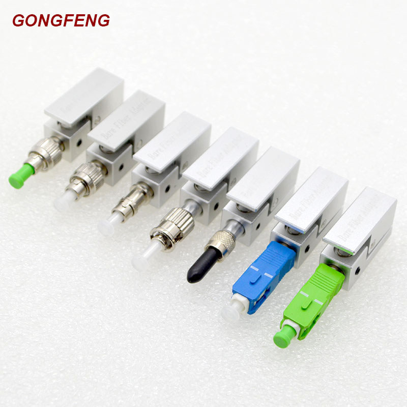 New Optic Fiber Connector FC SC ST Square Bare Adapter Flange Temporary succeeded OTDR Test Coupler 