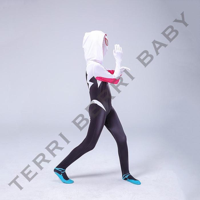 Kostum Cosplay Gwen Stacy Cosplay Superhero Anak