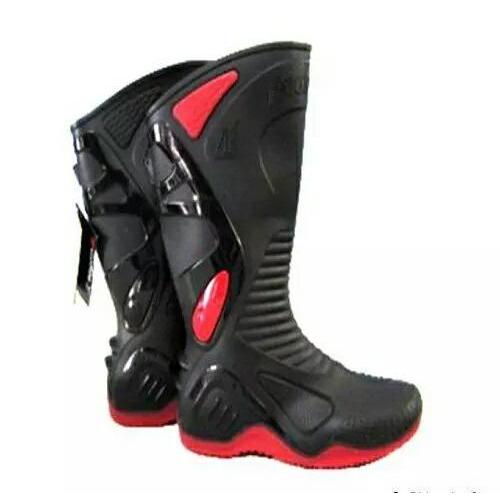 (COD) AP MOTO 2 - SEPATU AP BOOTS MOTO 2 - AP BOOTS MOTO 2 BLACK RED 38-45 - SEPATU BOOT SEPATU