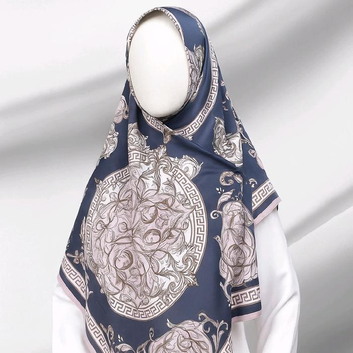 terlaris Hijab Ergul Motif Khas Turki Kerudung Muslim Segi Empat Silk Nyaman 100% ori