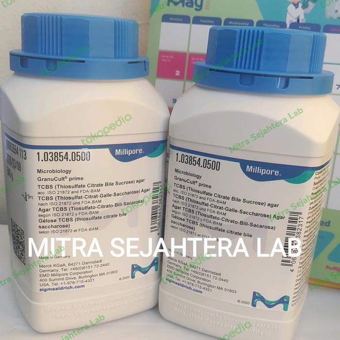 TCBS AGAR MERCK 500 GRAM 1.03854.0500 MEDIA MIKRO TCBS AGAR 103854