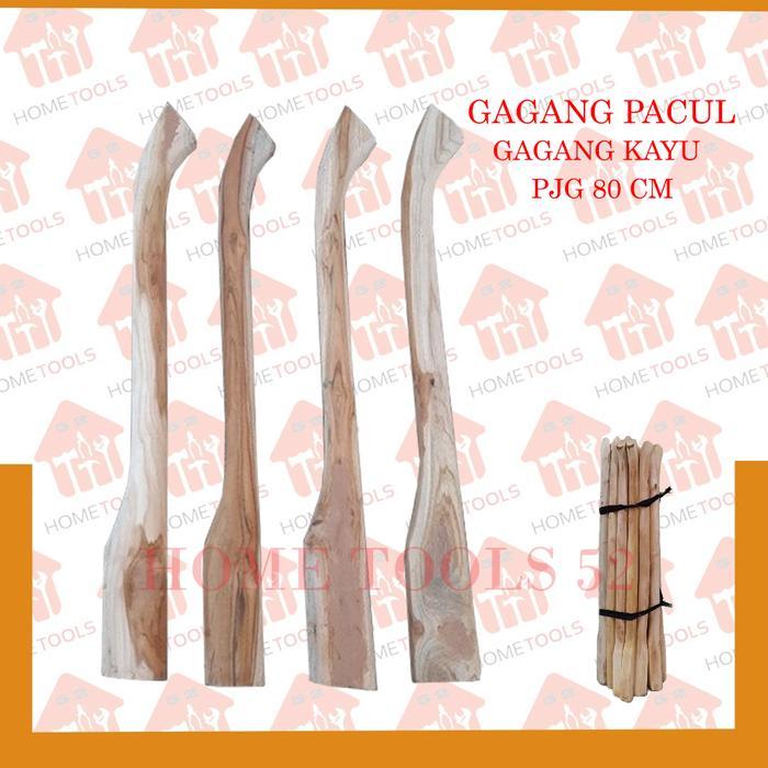 Gagang Cangkul Pacul - Gagang Kayu Pacul - Gagang Cangkul Panjang 80cm