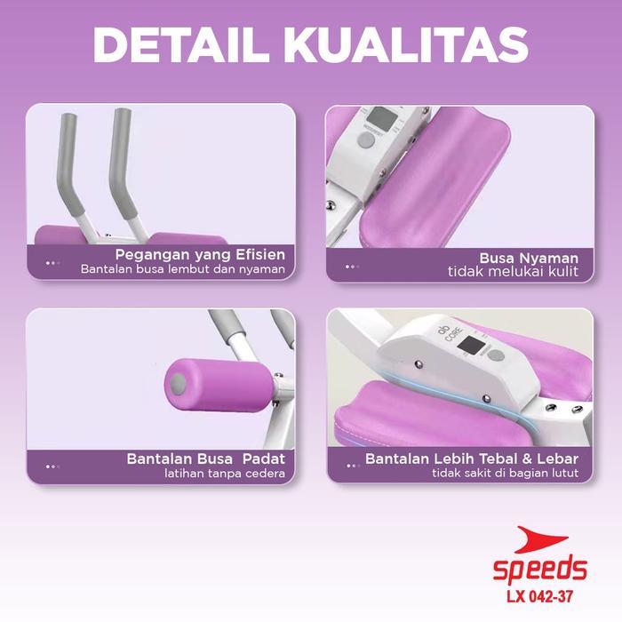 Promo [Produk Spesial] Speeds Ab Coaster Alat Olahraga Fitness Rumah Alat Gym Ab Roller Abdominal