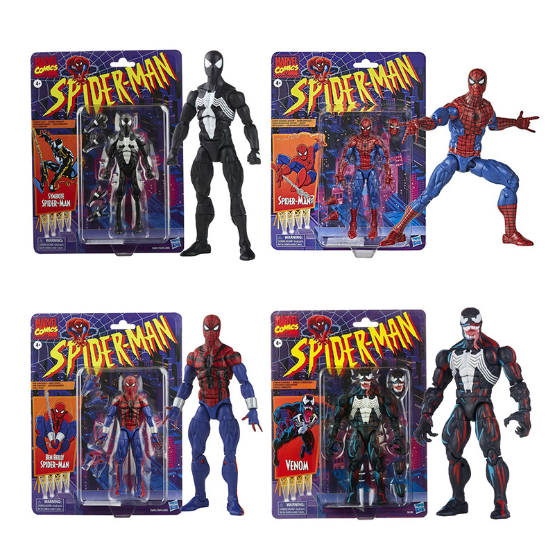 Anime Marvel Legends Figures Symbiote Spiderman Peter Parker Action Figure PVC Doll Spider-Man