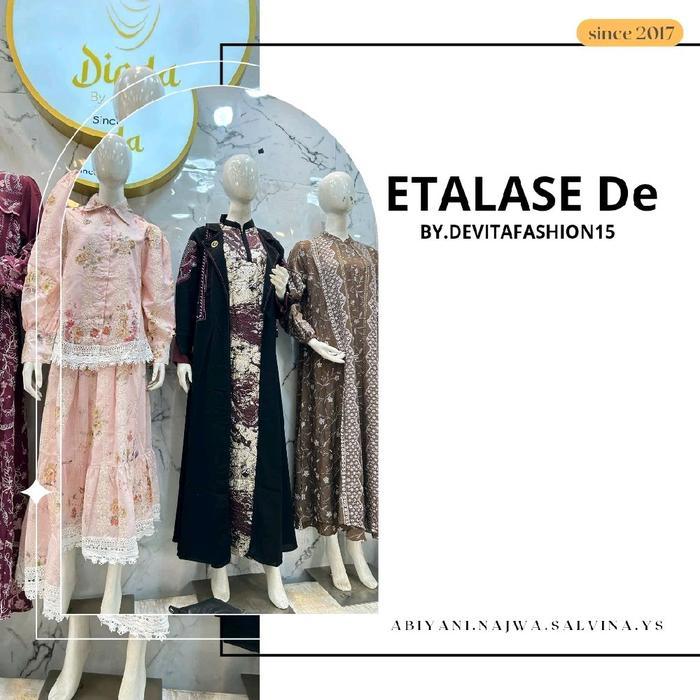 Dress Abiyan Najwa Salvina YS Original LFY Live RABU TGL 21 JAN MALAM Fashion Muslim Devitafashion