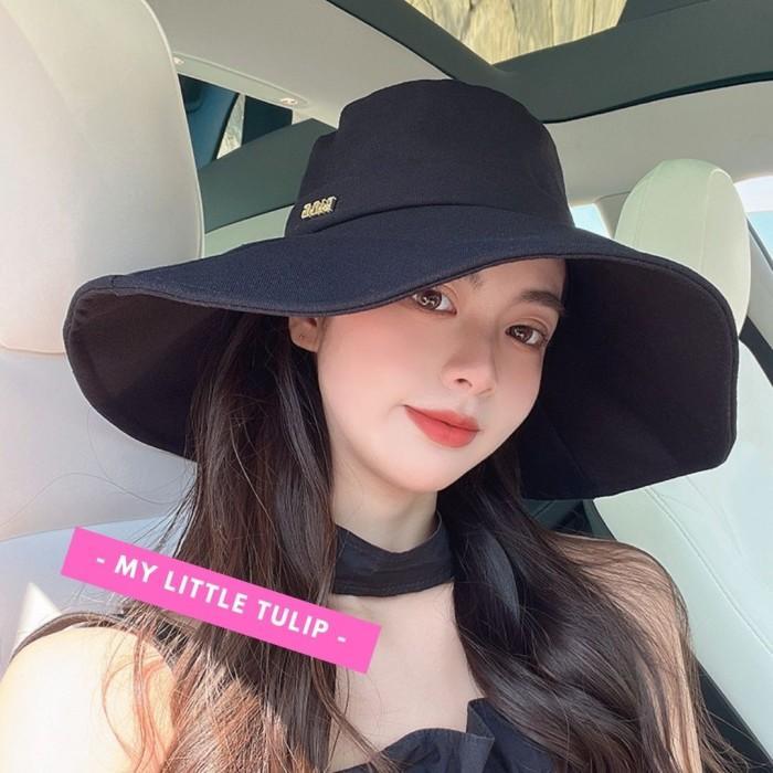 Topi Lebar Topi Bucket Besar Wanita / Topi Cewek / Colorful Bucket Hat