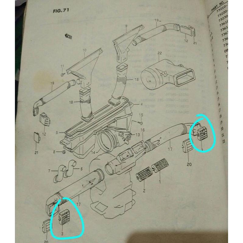 Kisi Ac Ventilasi Ac Samping Suzuki Jimny Katana