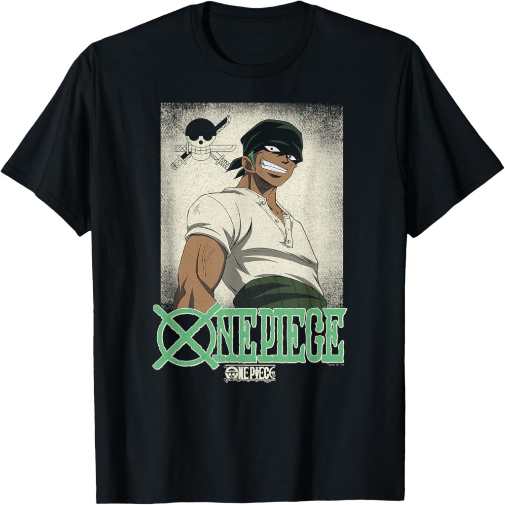 One Piece Anime Vintage Illustration Roronoa Zoro T-Shirt